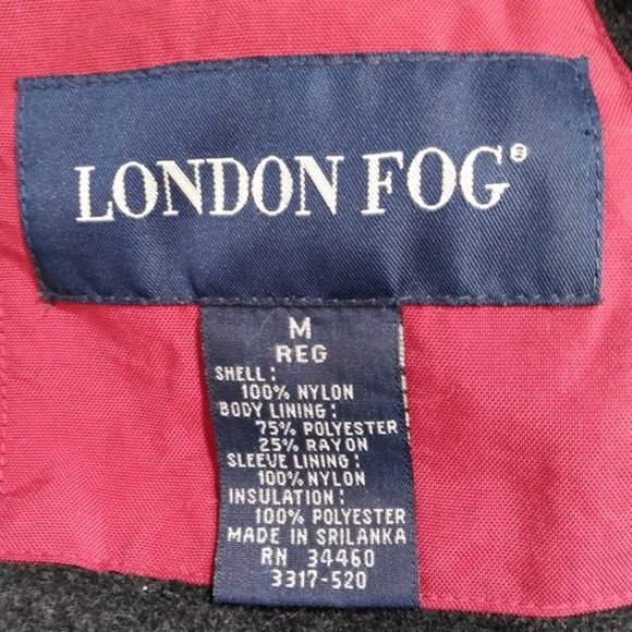 LONDON FOG men Red Jacket Coat Size M - Picture 6 of 6